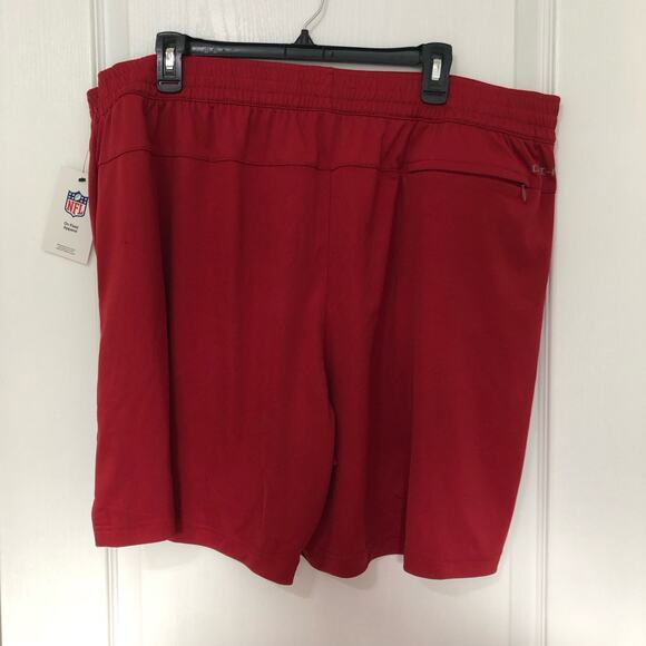 Nike Dri- Fit NFL Mens Arizona Cardina Short Size 3XL Red Logo Stretch Pull On - Picture 10 of 13